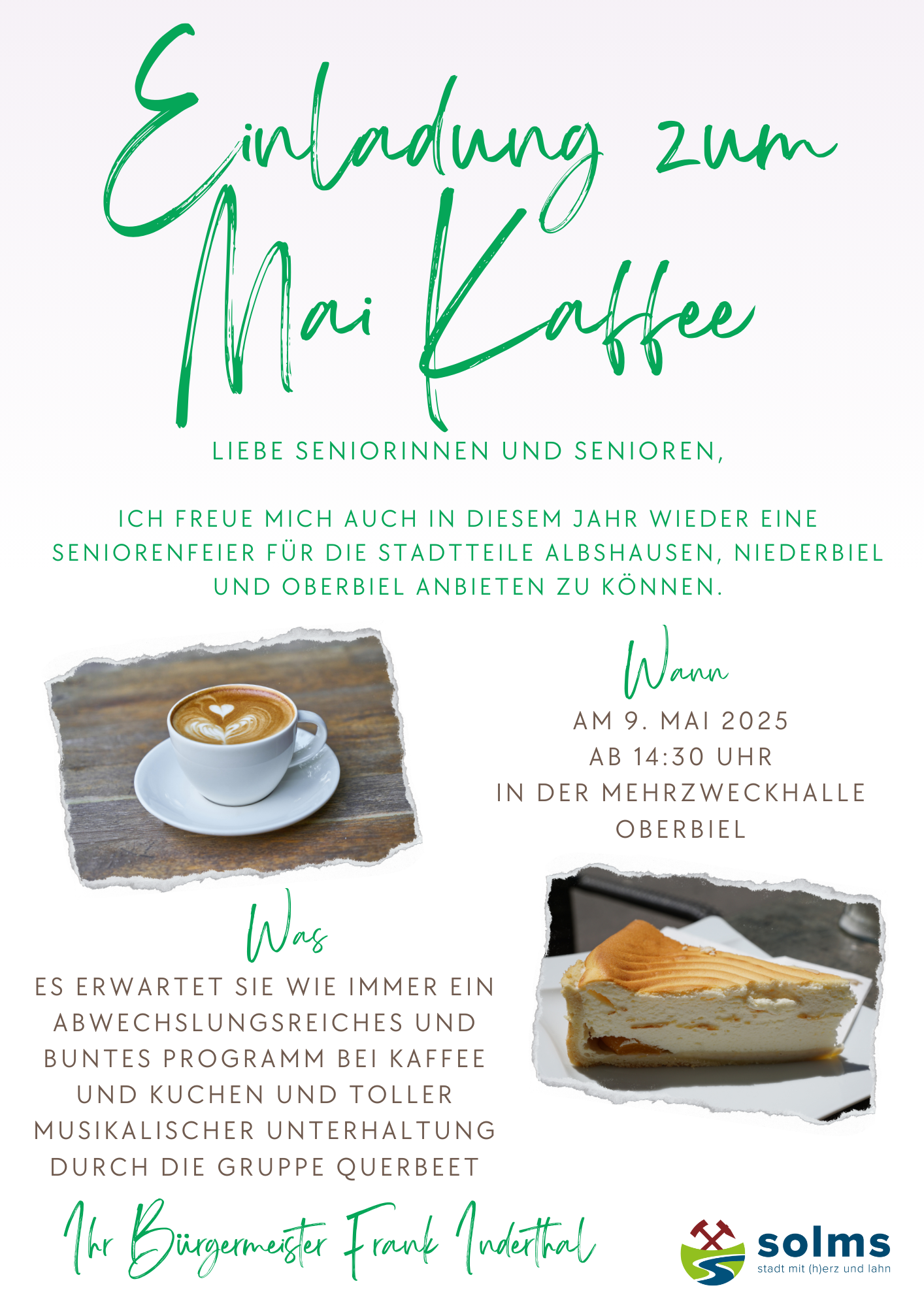 Einladung zum Mai Kaffee - 1