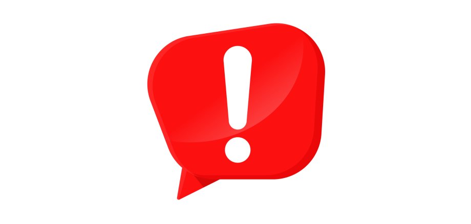 Exclamation point On the box of red words Showing shock Popup event notification on electronic devices. Exclamation point On the box of red words Showing shock Popup event notification on electronic devices.