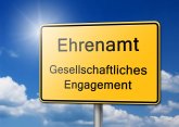 ehrenamt gesellschaftliches engagement schild