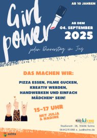 Girls Day Veranstaltung Beruf Mädchen Ausbildung Schule Flyer Illustration Rosa - 1