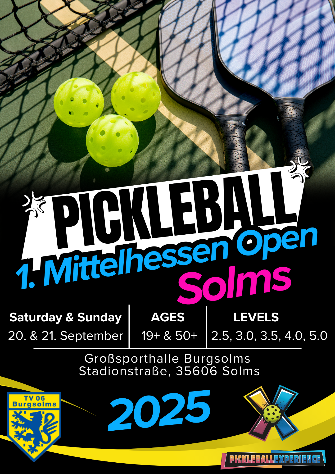 Blue and Orange Modern Pickleball Tournament Flyer - 1 Blue and Orange Modern Pickleball Tournament Flyer - 1